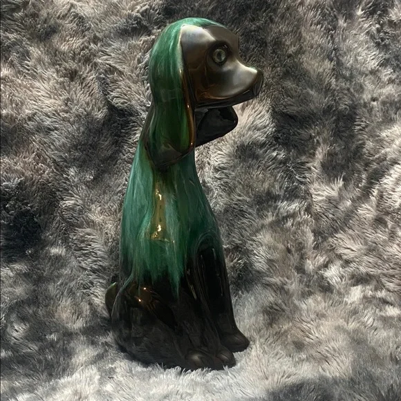 Dog Figure 13.5" Green Black Drip Pet Lovers - Picture 2 of 16